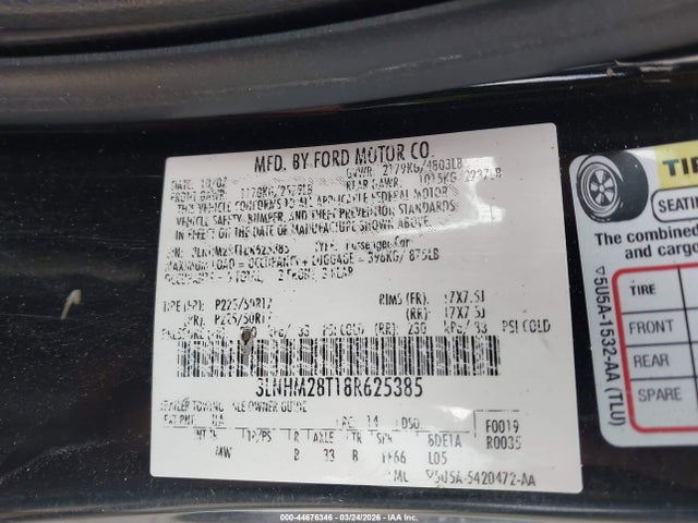 2008 LINCOLN MKZ 3LNHM28T18R625385 Photo 8