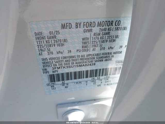 Ford Mustang Mach-e Premium 2025 3FMTK3SU1SMA02439 Image 9