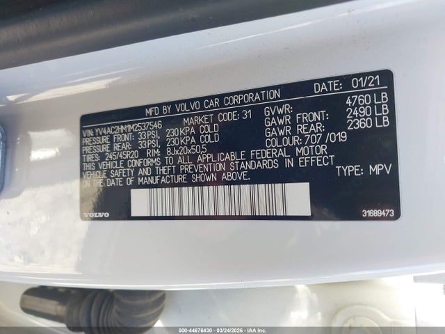 YV4AC2HM1M2537546 Volvo Xc40 T4 R-design