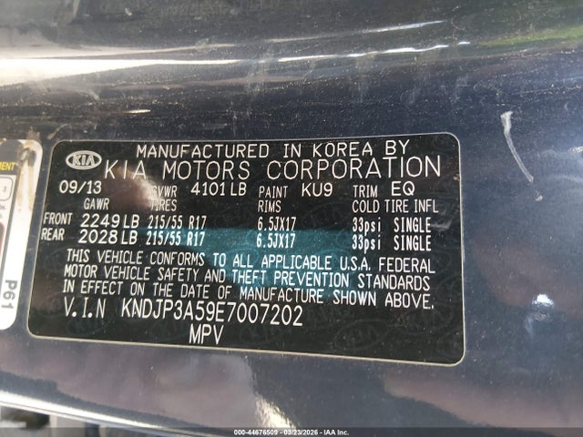 2014 KIA SOUL KNDJP3A59E7007202 Photo 8