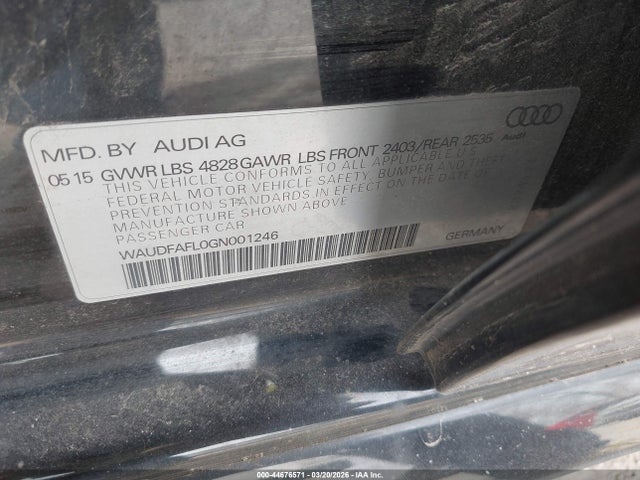 2016 AUDI A4 WAUDFAFL0GN001246 Photo 8