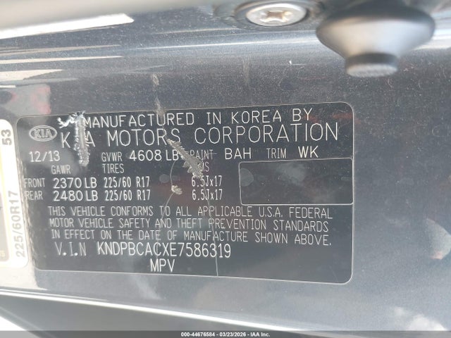 KIA Sportage Lx 2014 KNDPBCACXE7586319 Image 9