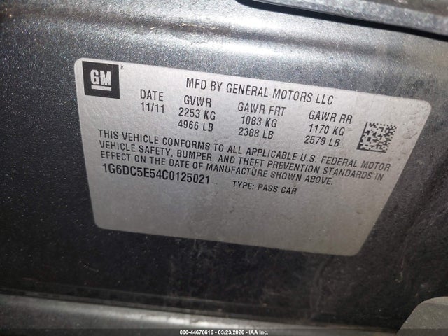 2012 CADILLAC CTS 1G6DC5E54C0125021 Photo 8