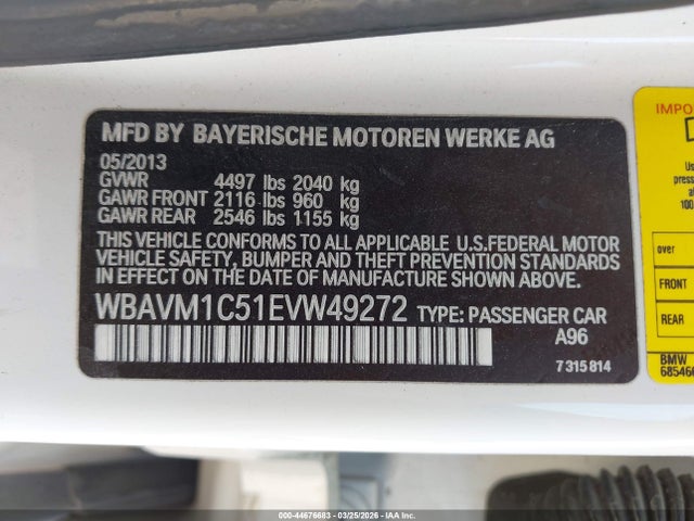 2014 BMW X1 WBAVM1C51EVW49272 Photo 8