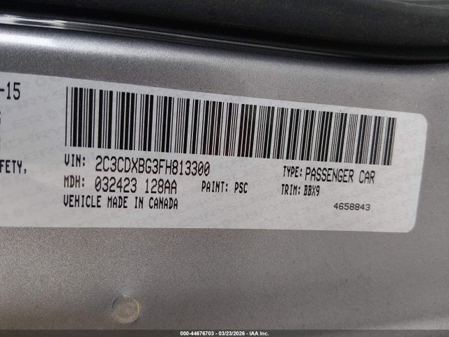 2015 DODGE CHARGER 2C3CDXBG3FH813300 Photo 8