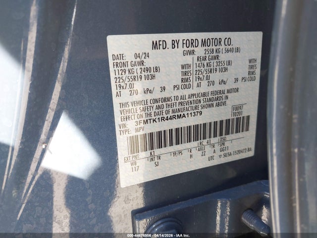 3FMTK1R44RMA11379 Ford Mustang Mach-e Select