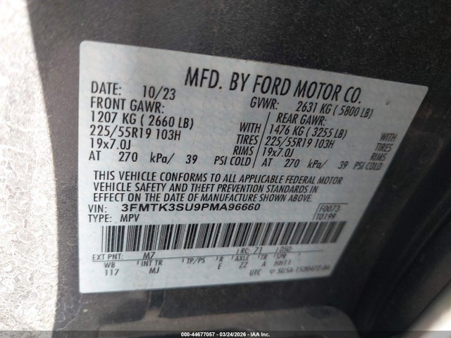 Ford Mustang Mach-e Premium 2023 3FMTK3SU9PMA96660 Image 9