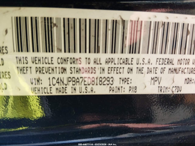 2014 JEEP PATRIOT 1C4NJPBA7ED818293 Photo 8
