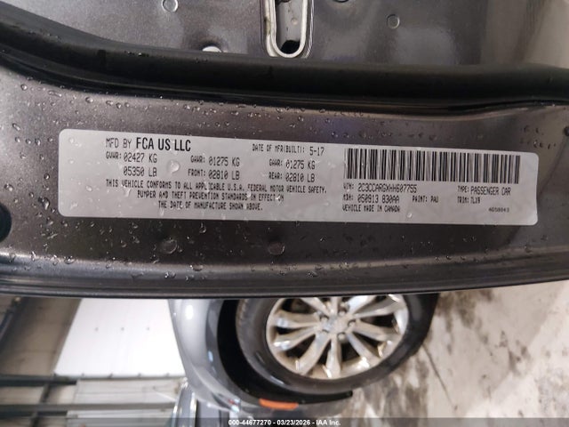 Продаж на аукціоні авто 2017 Chrysler 300 Limited Awd, vin: 2C3CCARGXHH607755, номер лоту: 44677270