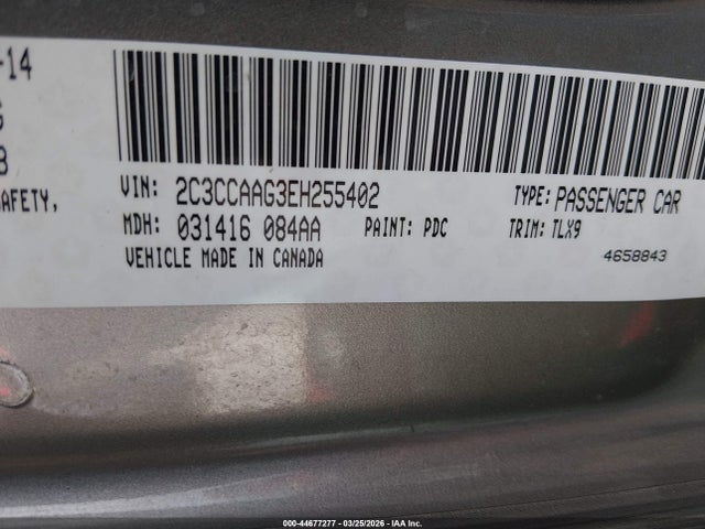 Продажа на аукционе авто 2014 Chrysler 300, vin: 2C3CCAAG3EH255402, номер лота: 44677277