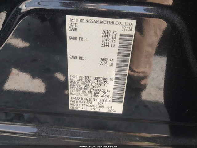 2018 NISSAN LEAF 1N4AZ1CP6JC303864 Photo 8