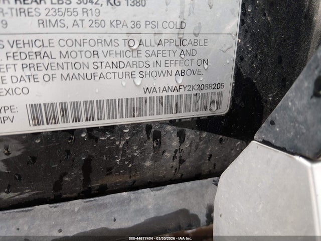 2019 AUDI Q5 WA1ANAFY2K2088205 Photo 8