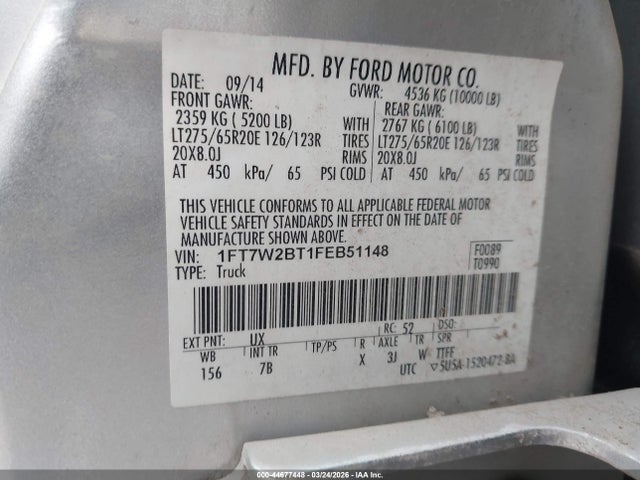 2015 FORD F-250 1FT7W2BT1FEB51148 Photo 8