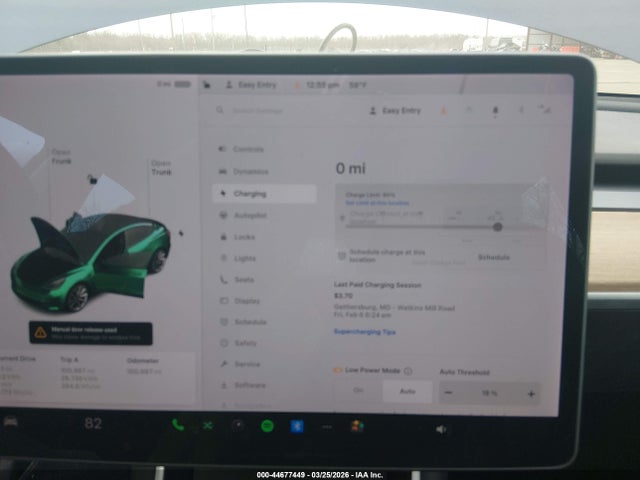 44677449 :رقم المزاد ، 5YJ3E1EA5KF314592 vin ، 2019 Tesla Model 3 Long Range/mid Range/standard Range/standard Range Plus مزاد بيع