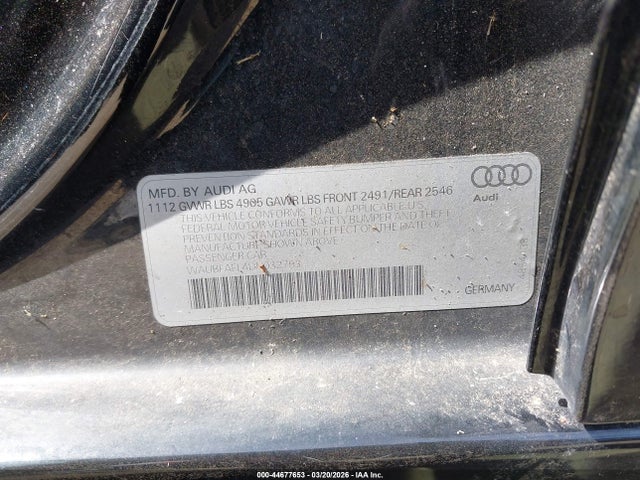 2013 AUDI A4 WAUBFAFL4DN032793 Photo 8
