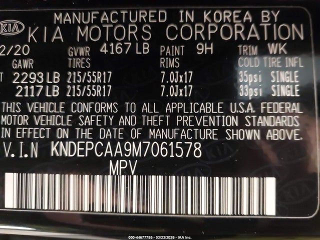 2021 KIA SELTOS KNDEPCAA9M7061578 Photo 8