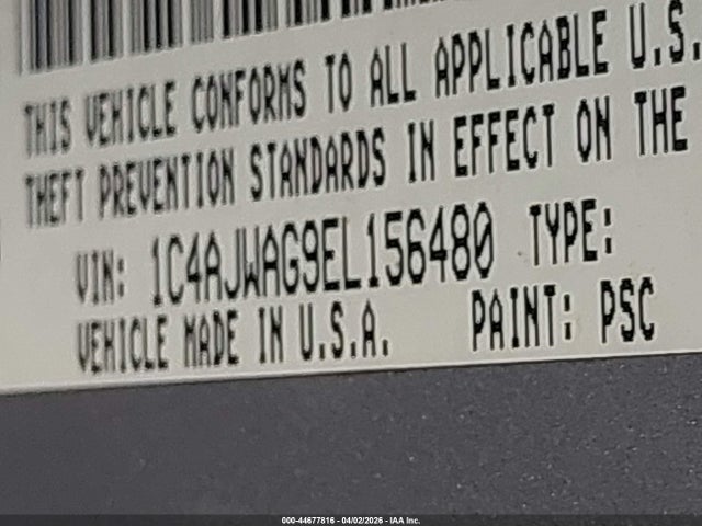 2014 JEEP WRANGLER 1C4AJWAG9EL156480 Photo 8