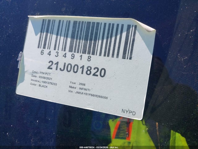 Aukcja sprzedaży 2006 Infiniti M35x, vin: JNKAY01F66M266008, numer aukcji: 44678024