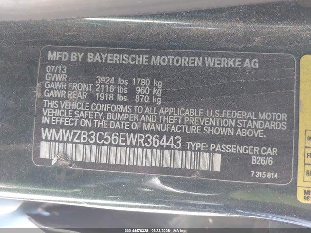 WMWZB3C56EWR36443 Mini Countryman Cooper