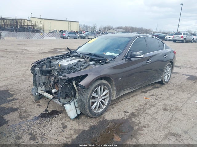 44678696 :رقم المزاد ، JN1BV7AR6FM390008 vin ، 2015 Infiniti Q50 Premium/sport مزاد بيع