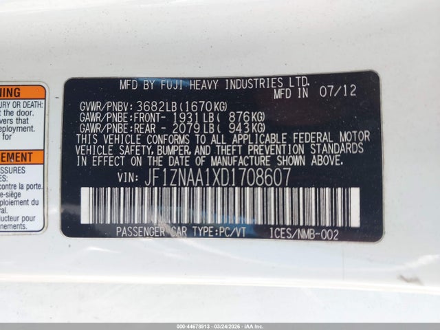 2013 SCION FR-S JF1ZNAA1XD1708607 Photo 8