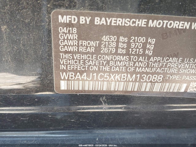 2019 BMW 430I GRAN COUPE WBA4J1C5XKBM13088 Photo 8