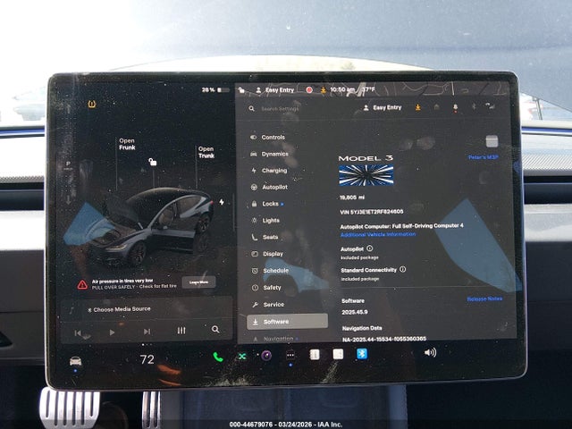 Продаж на аукціоні авто 2024 Tesla Model 3 Performance All-wheel Drive, vin: 5YJ3E1ET2RF824605, номер лоту: 44679076