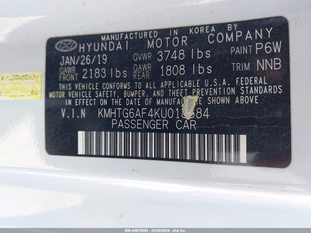 KMHTG6AF4KU018684 Hyundai Veloster 2.0