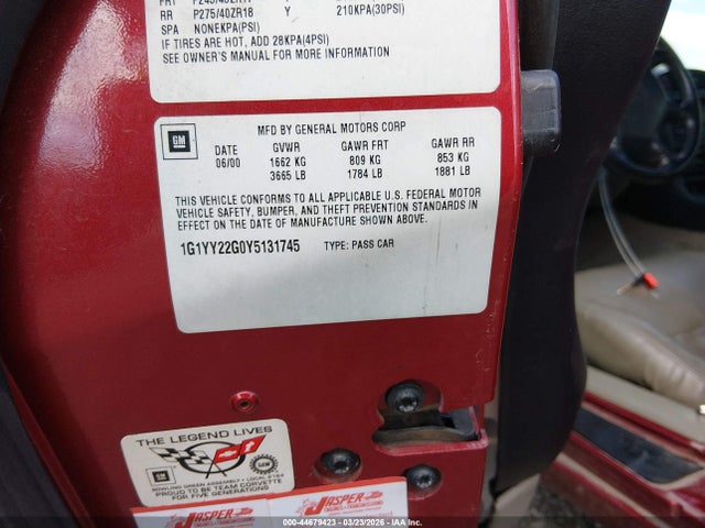 2000 CHEVROLET CORVETTE 1G1YY22G0Y5131745 Photo 8