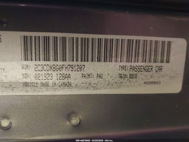 2015 DODGE CHARGER 2C3CDXBG0FH791207 Photo 8