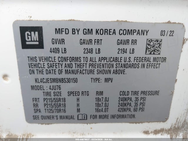 2022 BUICK ENCORE KL4CJESM8NB530150 Photo 8