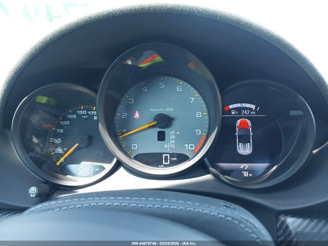 WP0CE2A85SK237475 Porsche 718 Spyder Rs