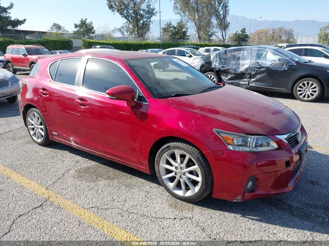 2012 LEXUS CT 200H JTHKD5BH3C2082827