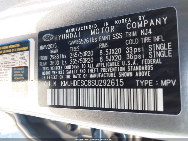 KMUHDESC8SU292615 Genesis Gv80 3.5t Advanced Awd