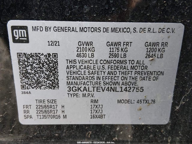 GMC Terrain Awd Sle 2022 3GKALTEV4NL142755 Image 9