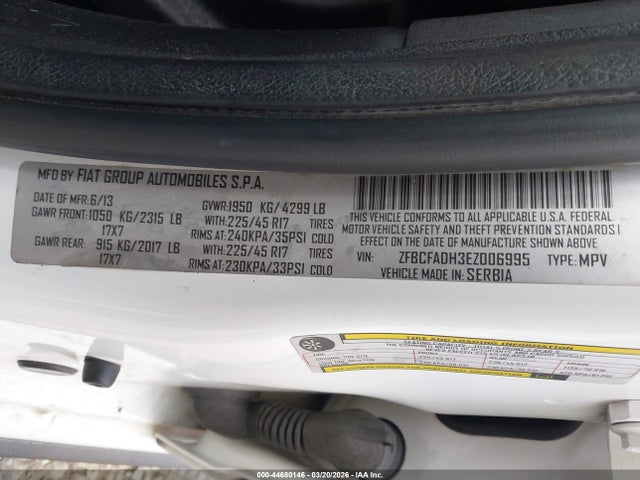 2014 FIAT 500L ZFBCFADH3EZ006995 Photo 8