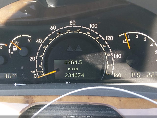 2001 MERCEDES-BENZ S 500 WDBNG75J51A160977 Photo 6