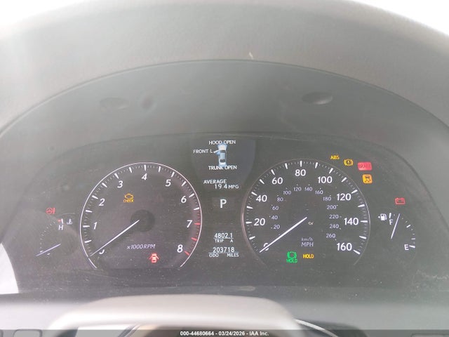 Aukcja sprzedaży 2010 Lexus Ls 460 L, vin: JTHDL1EF9A5002103, numer aukcji: 44680664