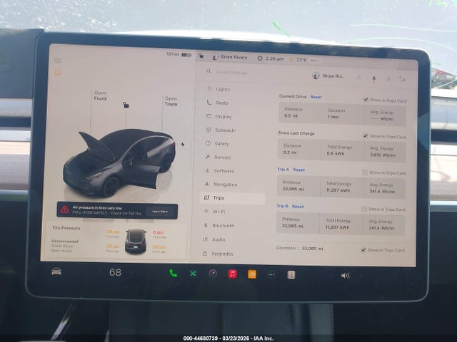 7SAYGDEFXNF523279 Tesla Model Y Performance Dual Motor All-wheel Drive
