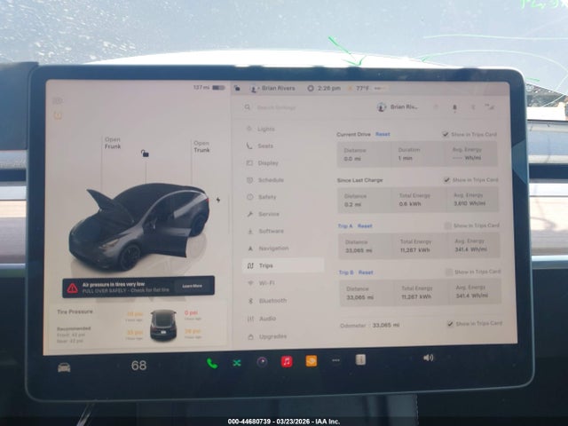 7SAYGDEFXNF523279 Tesla Model Y Performance Dual Motor All-wheel Drive