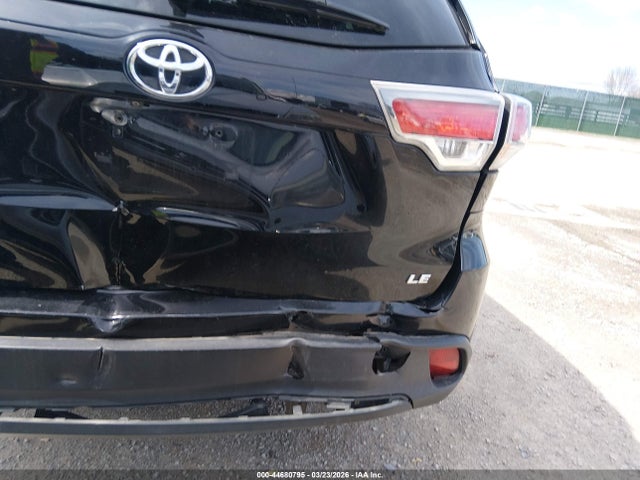 Aukcja sprzedaży 2015 Toyota Highlander Le Plus V6, vin: 5TDZKRFH5FS098225, numer aukcji: 44680795