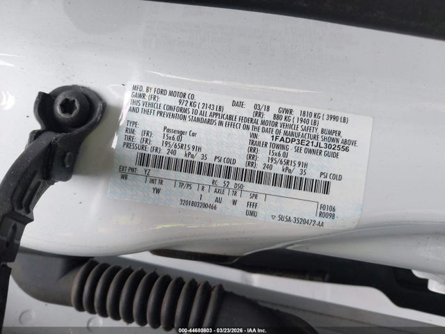 2018 FORD FOCUS 1FADP3E21JL302556 Photo 8