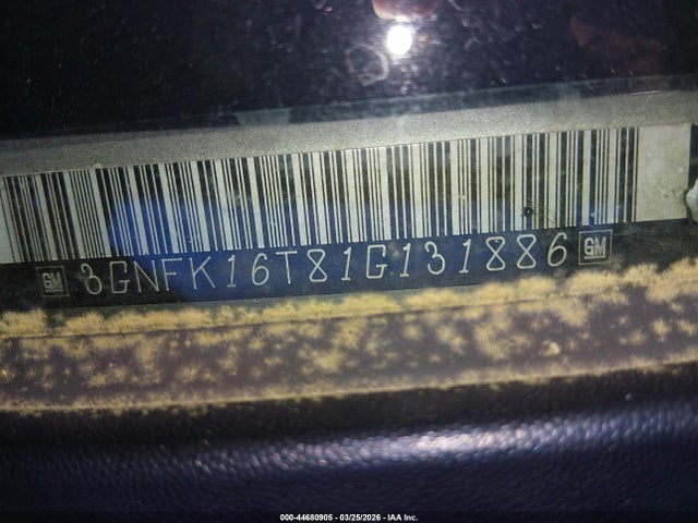 2001 CHEVROLET SUBURBAN 1500 3GNFK16T81G131886 Photo 8