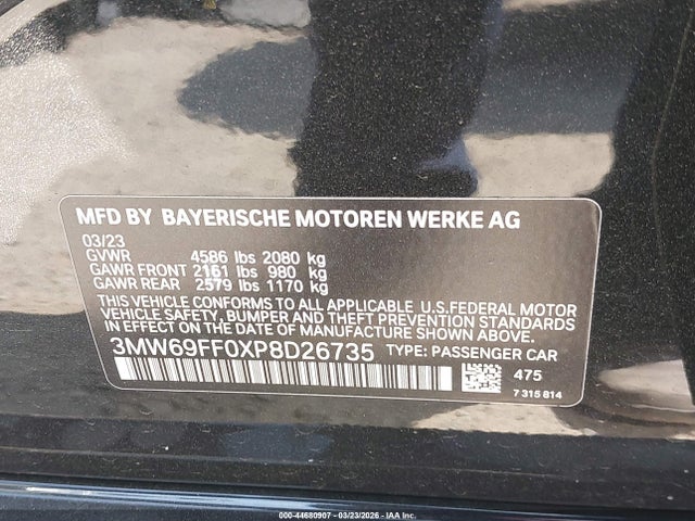 2023 BMW 330I 3MW69FF0XP8D26735 Photo 8