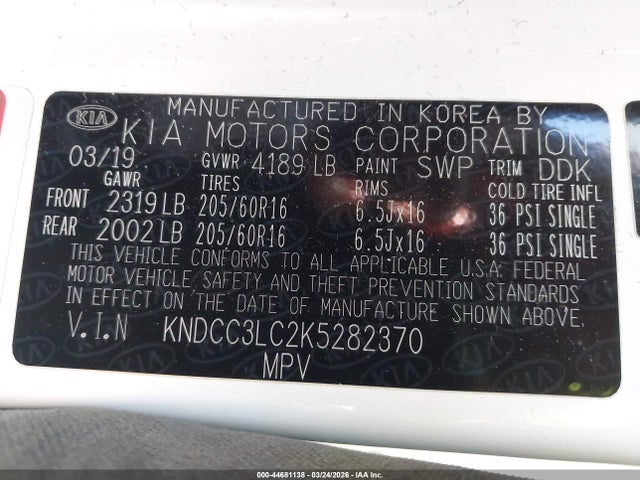 KIA NIRO EX 2019 KNDCC3LC2K5282370 Image 9