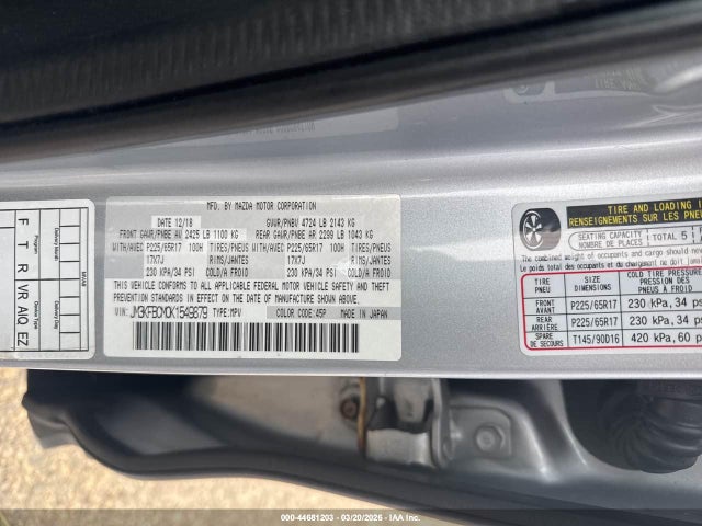 2019 MAZDA CX-5 JM3KFBCM0K1549879 Photo 8