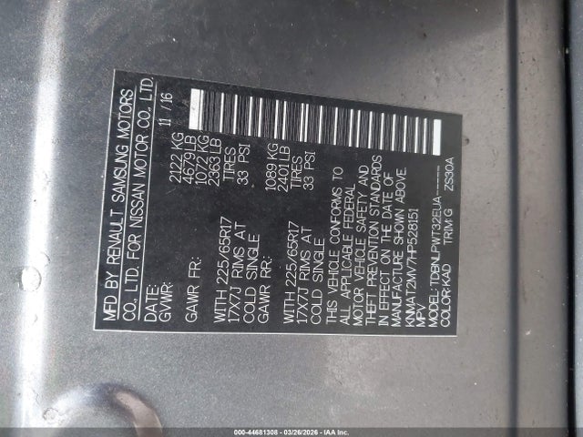 Nissan ROGUE S 2017 KNMAT2MV7HP528151 Image 9