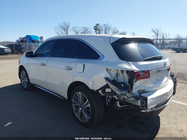 44681509 :رقم المزاد ، 5FRYD4H75HB020742 vin ، 2017 Acura Mdx Technology   Entertainment Pkgs مزاد بيع