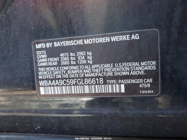 2015 BMW 428 GRAN COUPE WBA4A9C59FGL86618 Photo 8