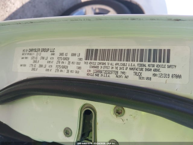 44681576 :رقم المزاد ، 1C6RR6KT2ES237728 vin ، 2014 Ram 1500 Express مزاد بيع